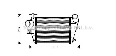 AVA QUALITY COOLING Kompressoriõhu radiaator AL4085